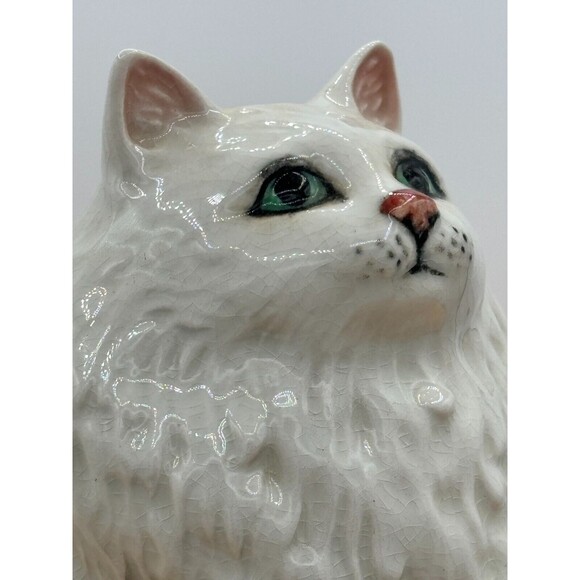 Beswick England Persian White Seated Cat Figurine #1880 Albert Hallam 5.25"h VTG - Picture 13 of 16